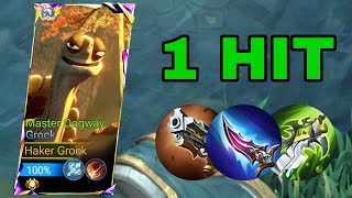 New Grock Attack Damage Build 2024!! TOTALLY INSANE - Mobile Legends