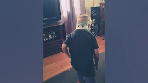 Four year old dancing to his favorite song, "Belie...