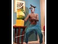 Guy attacks watermelon with 1000 rubberbands