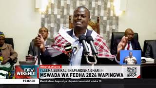 Kalonzo akashifu mapendekezo yaliyoko katika mswada wa fedha 2024