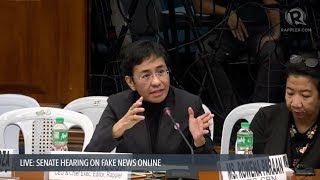 Spread of fake news meant to silence, intimidate critics – Maria Ressa