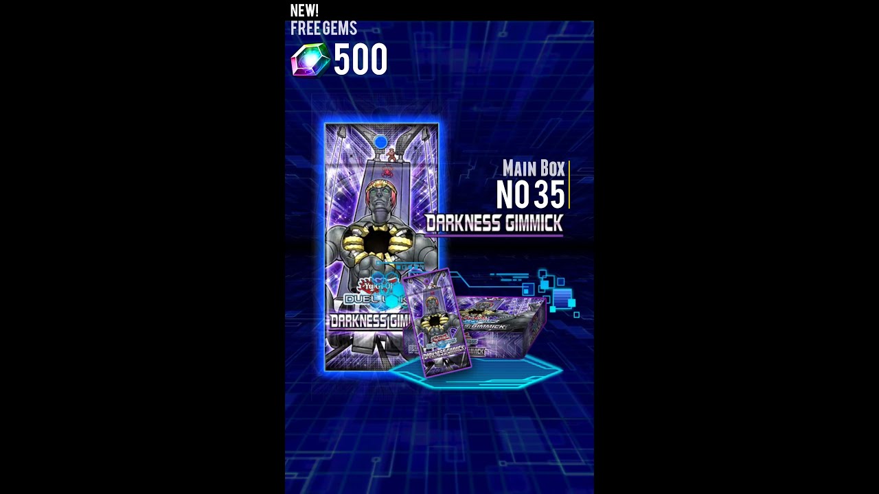 Yugioh Duel Links - New! Main Box no 35: Darkness Gimmick x 10 First Packs!