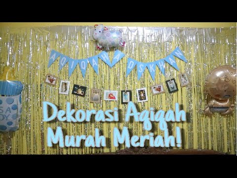 DIY Dekorasi  Sederhana Aqiqah  Murah Meriah YouTube