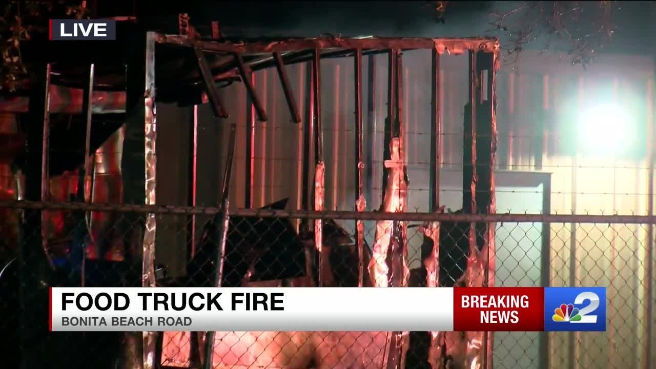Food truck fire on Bonita Beach Road - YouTube