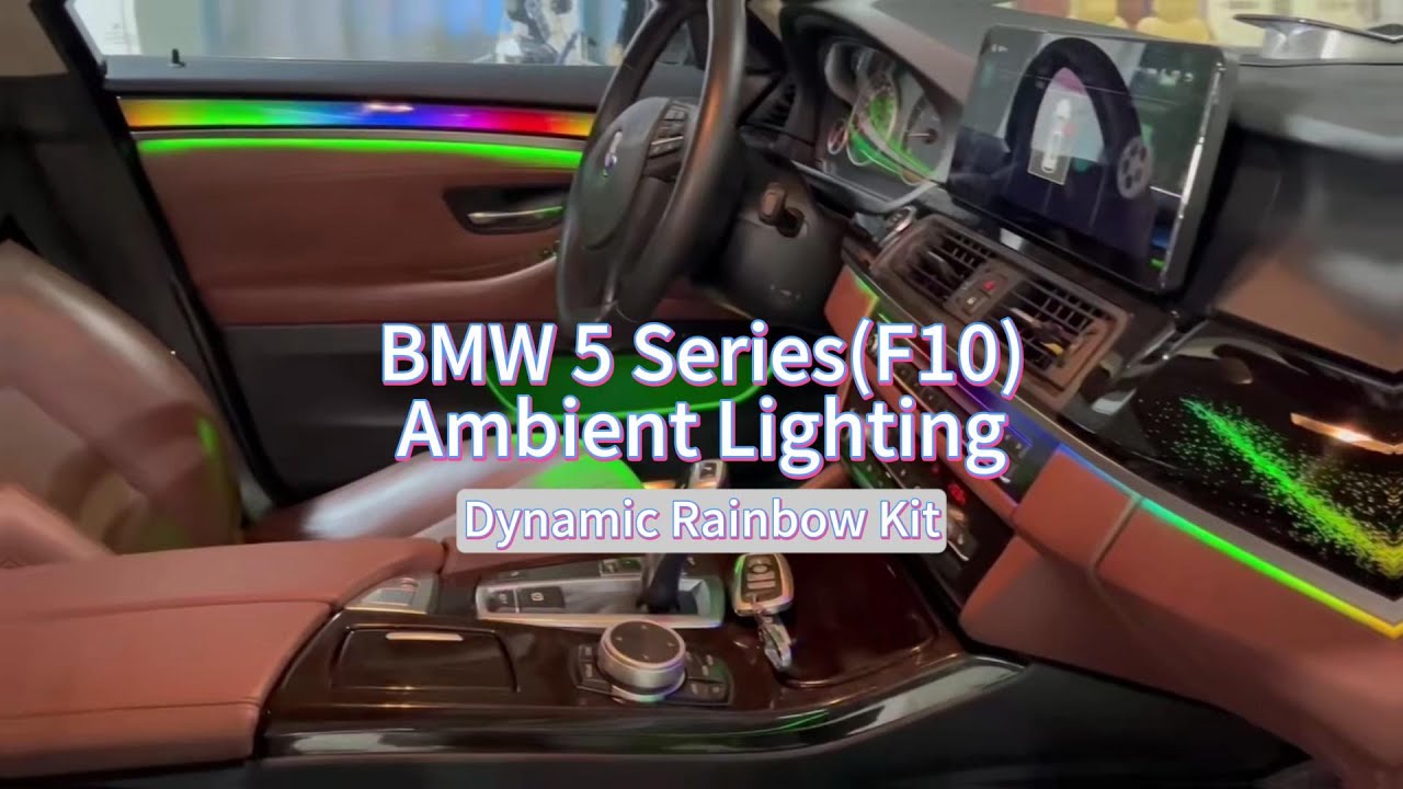 BMW 5 Series F10 2011-2017 Ambient Lighting(Galaxy) | Dynamic Rainbow ...