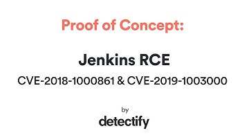 Proof of Concept: Jenkins RCE / CVE-2018-1000861 & CVE-2019-1003000