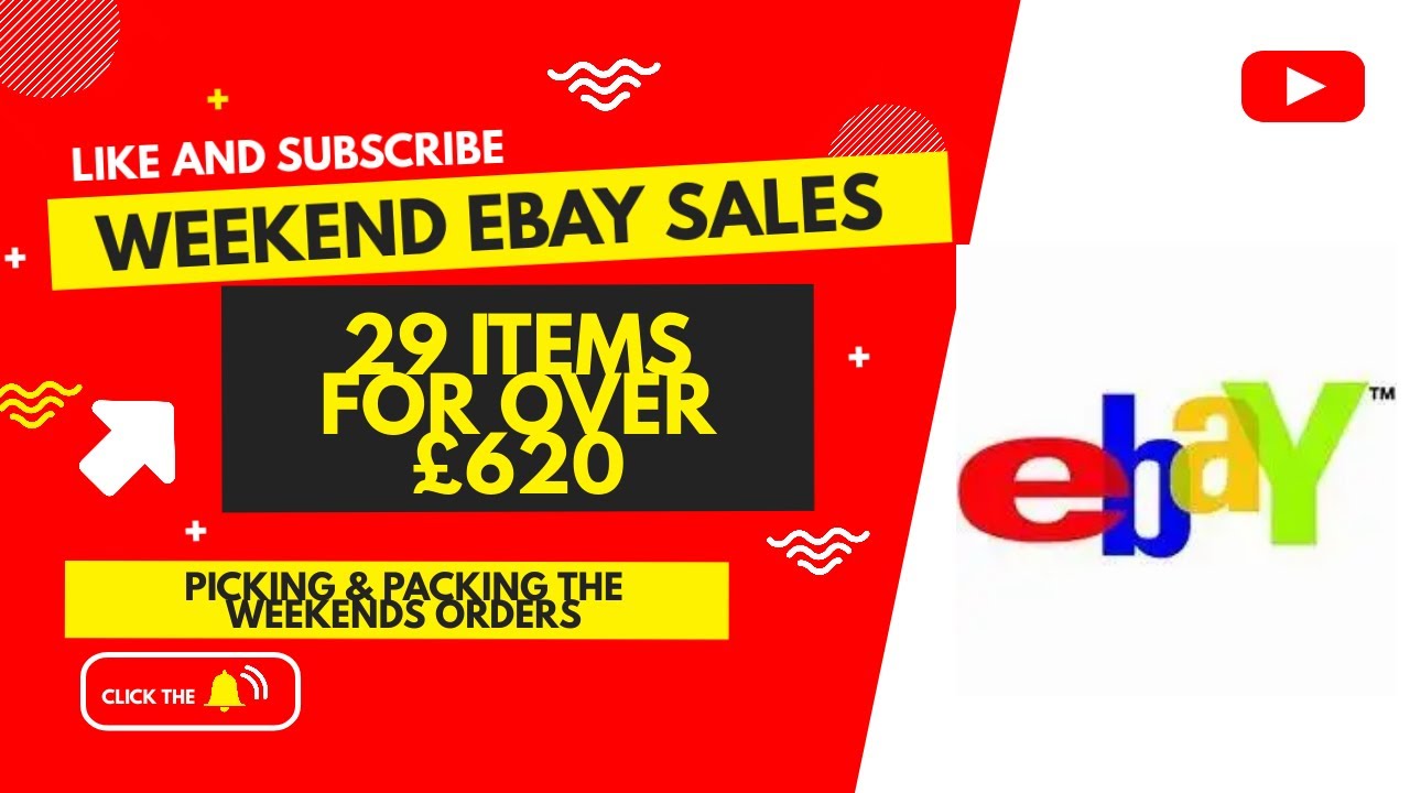 what sold this weekend in out eBay store picking and packing the