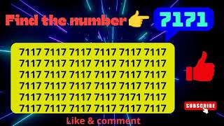 Can You Find The Hidden 7171? Only 1% Can