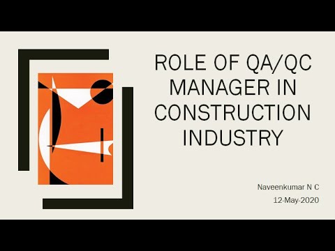 Roles Of Qa Qc Manager In Construction - Youtube