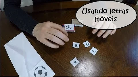 O que é letras móveis exemplo?