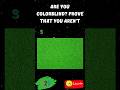 Are You Colorblind? Let's Put Your Eyes to the Test! #quiz #challenge #colors #eyes #shorts #fyp #yt
