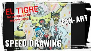 El tigre. Las aventuras de Manny Rivera. speed deawing