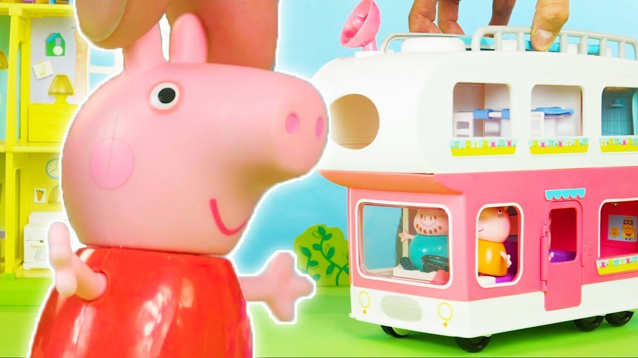 Peppa Pig en Español 🚌 Camping en casa rodante 🚌 Juguetes, Pepa la  cerdita