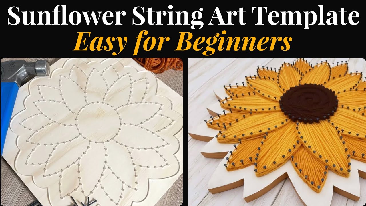 How to Make the Sunflower String Art Kit - Let's Craft