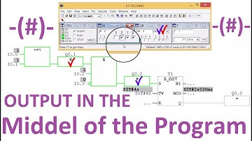 Siemens PLC-How do I add output to the middle of the PLC program? In LAD, FBD, STL languages STEP7.