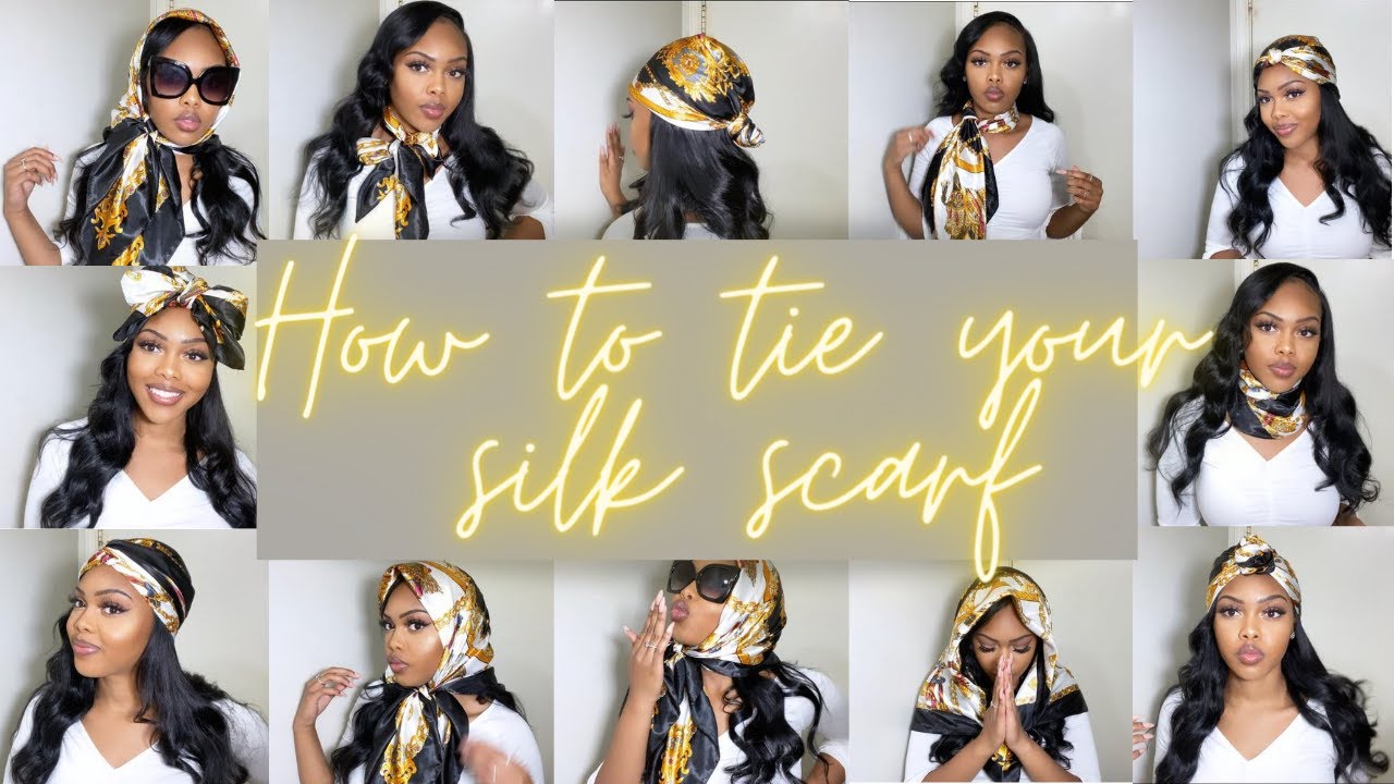 How to wear a silk scarf