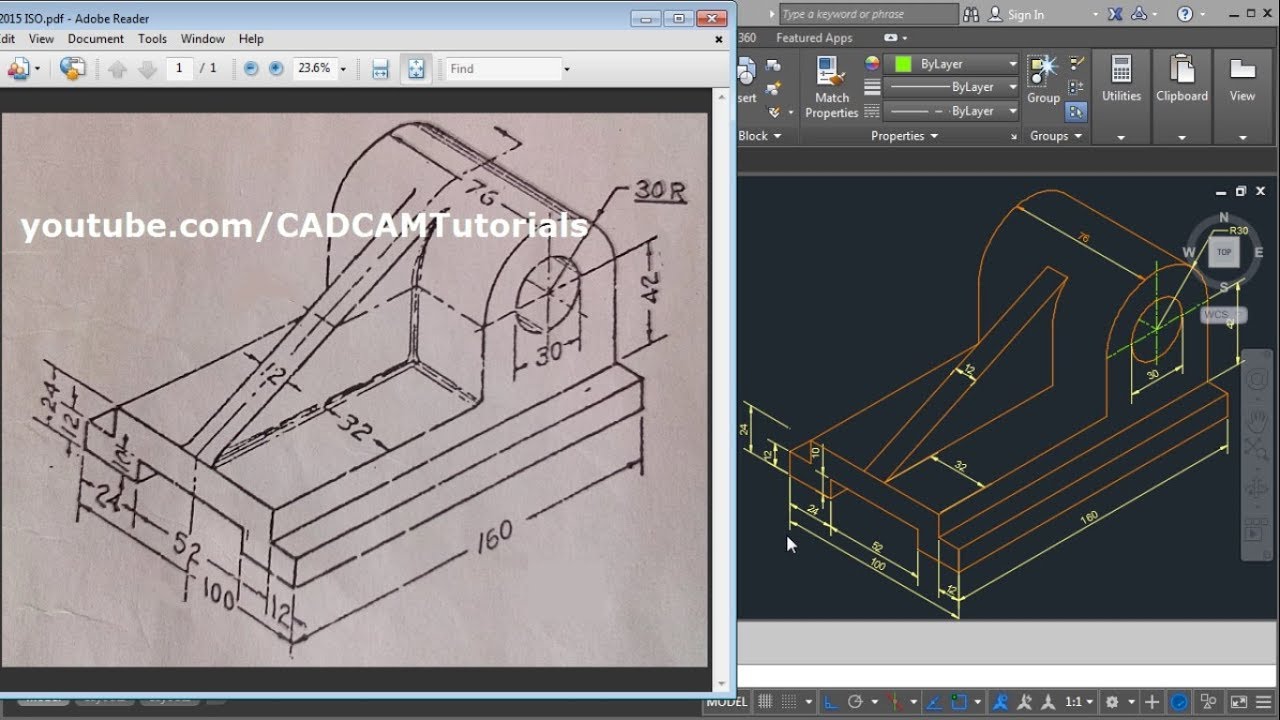 AutoCAD 2022 Isometric Drawing Tutorial AutoCAD 