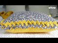DIY No-Sew Braided Pillow Cover