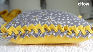 DIY No-Sew Braided Pillow Cover