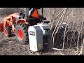 Orange Ball of Fire!!  Kubota LX3310 Tractor & Brush Mulcher! Tower Project!