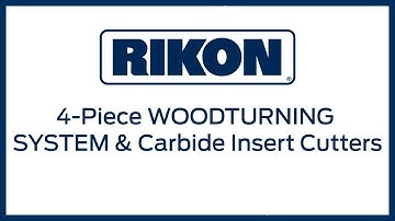 New from RIKON 4-Piece WOODTURNING SYSTEM & Carbide Insert Cutters