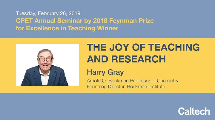 CPET Annual Seminar - 2018 Feynman Prize Winner, H...