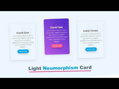 CSS Neumorphism Cards Hover Effects | CSS UI Design Tutorial