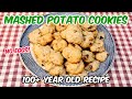 Mashed potato cookies  100 year old recipe  vintage christmas cookies