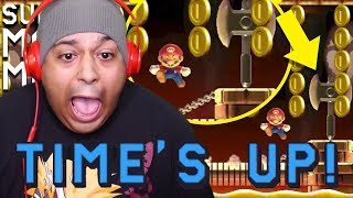 MY BLOOD PRESSURE AND PATIENCE RUNNING OUT OF TIME!! [SUPER MARIO MAKER] [#183] screenshot 4