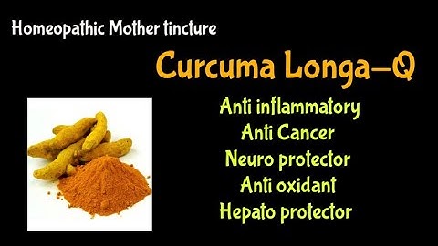 Cucuma longa là hoạt chất trong thảo dược nào