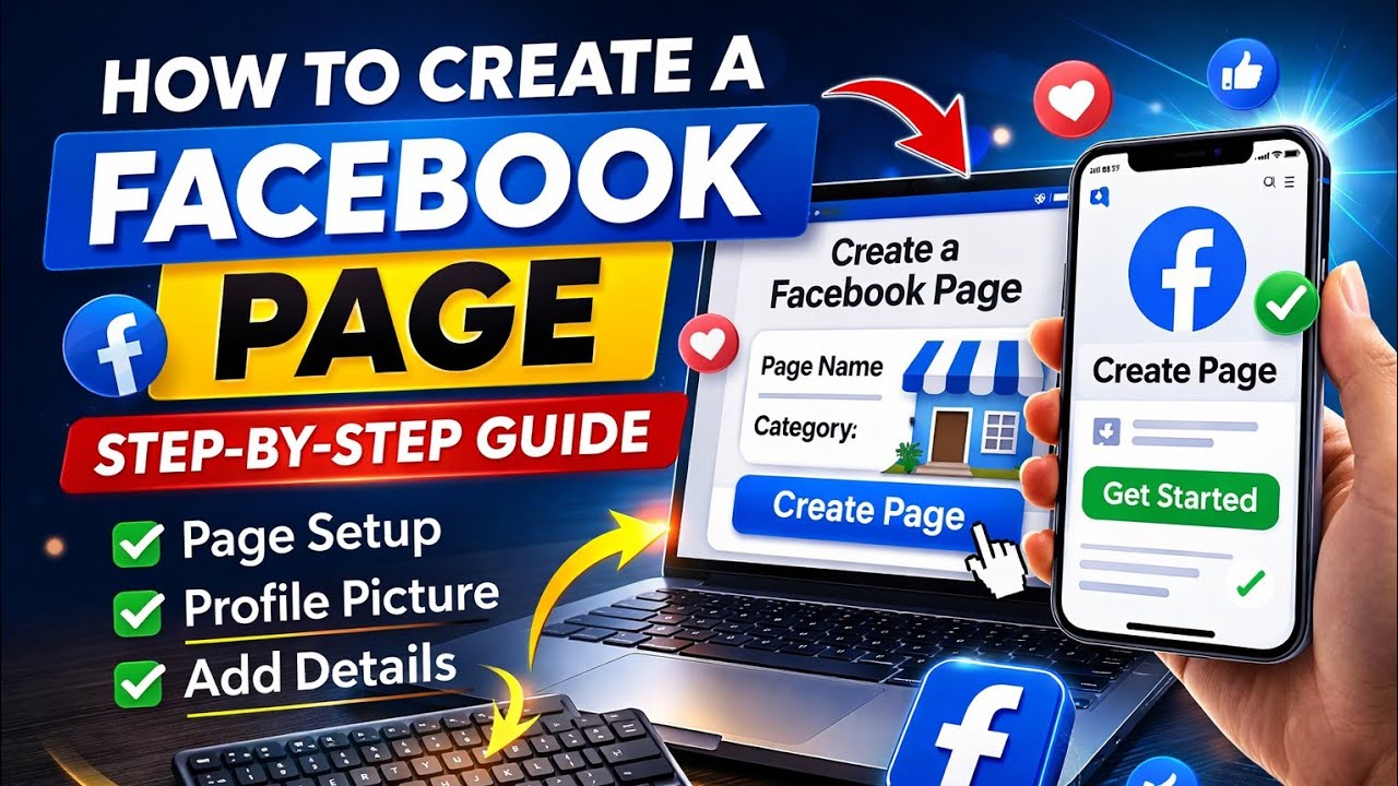 How To Create a Facebook Page (Step-by-Step Guide for Beginners) - YouTube