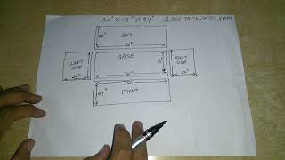 #156. How to calculate glass dimensions to make an aquarium.