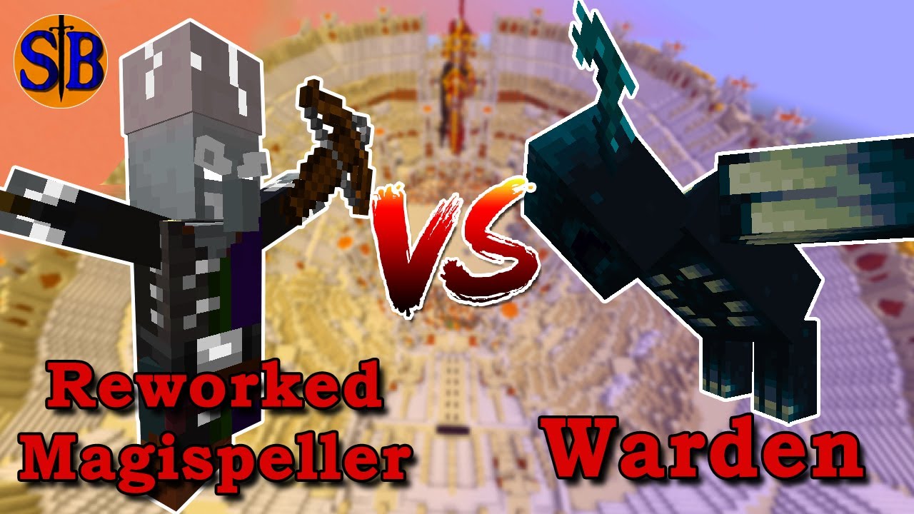 Reworked magispeller illage and spillage vs warden minecraft mob