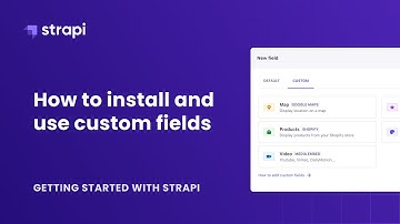 How to install and use Strapi custom fields