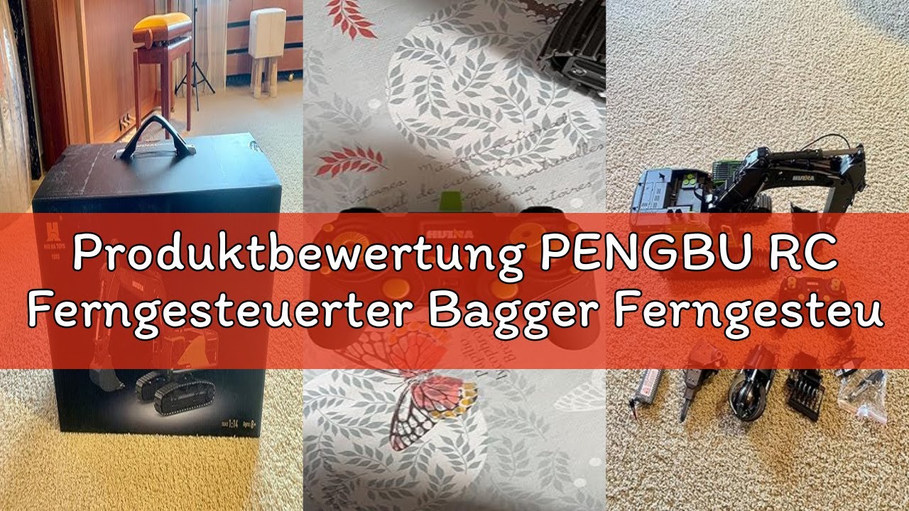 Produktbewertung PENGBU RC Ferngesteuerter Bagger Ferngesteuert, 1:14 Rc Bagger Metall Ferngesteuert