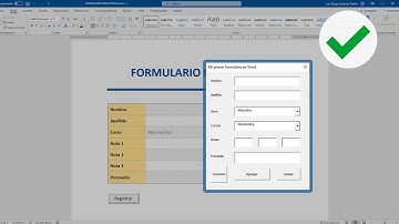 Como hacer Formularios en Word con Macros (VBA UserForm)