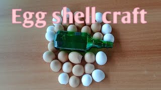 Egg Shell Bottle Art Egg Shell Craft Ideas Waste Bottle Craft Bottle Painting Ideas