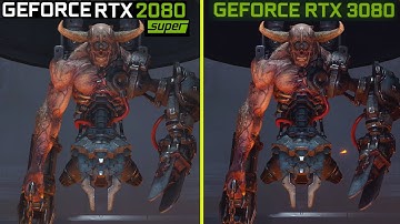 Doom Eternal RTX 3080 vs RTX 2080 Super vs RTX 2080 Ti Early 4K Performance and Framerate Comparison