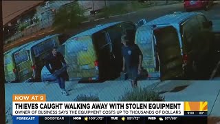 Thieves caught on camera stealing from Phoenix roadside assistance vehicles