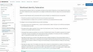 Databricks Workload Identity Federation demo