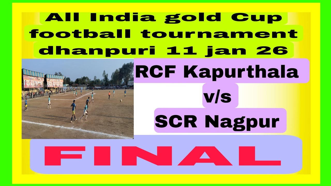 Bhagwan Singh is live! all India gold Cup football tournament dhanpuri 11 jan 26.