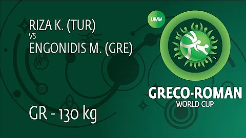 Round 1 GR - 130 kg: K. RIZA (TUR) df. M. ENGONIDI...