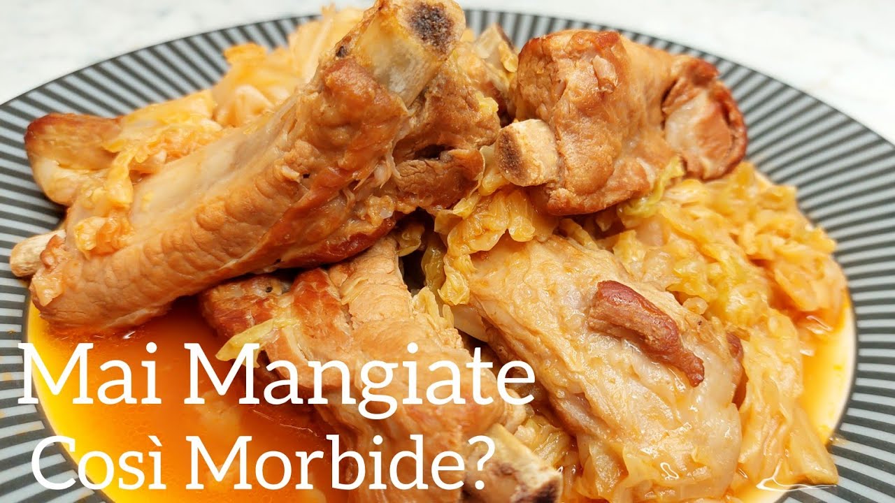 Costine di maiale con Verze non serve il coltello si sciolgono in Bocca