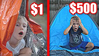 $1 vs $500 SURVIVAL FORTS