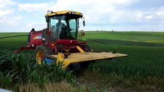 Double EE Farms Hazel Green WI Cutting Hay June 2014