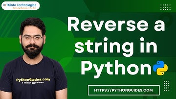 How to reverse a string in Python | Python reverse a string