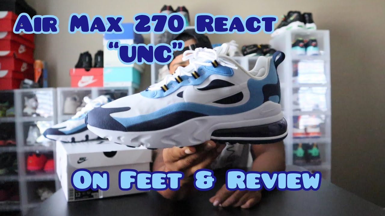 Air Max 270 React “UNC” On Feet/Review 