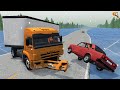 БИТВА НА ЛЬДУ! ГОЛОЛЁД НА ТРАССЕ ПРИВЕЛ К АВАРИИ | BeamNG.drive