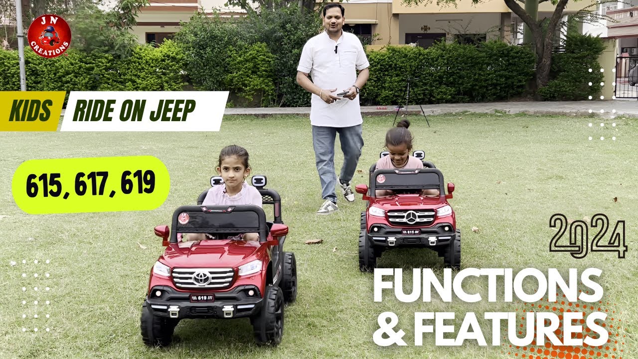 Functions & Features Of 12V Kids Battery Powered Ride On 615, 617