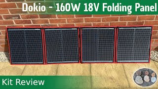 Dokio 160W 18v Portable Folding Solar Panel   Kit Review  Boating with the Baileys